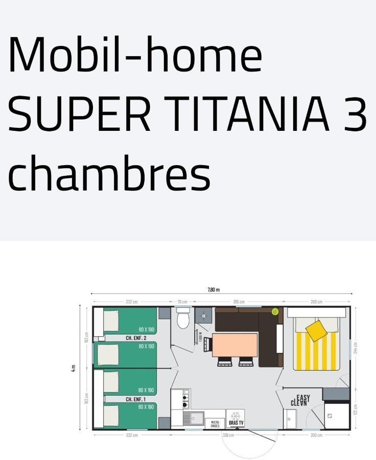 Mobil Home Happiness33 Dans Camping 5 Etoiles Acces Direct Plage Vendays Montalivet Екстериор снимка